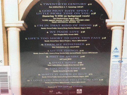 Alabama Twentieth Century CD. New. Fast Free Shipping. - Picture 3 of 5