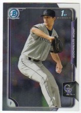 2015 Bowman Draft Picks Chrome Prospect #95 Jack Wynkoop Rockies 