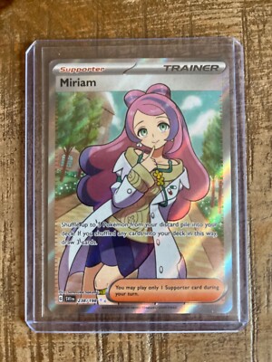 Pokmon TCG Miriam Scarlet & Violet Base Set 238/198 Holo Ultra Rare | eBay Pokmon TCG Miriam Scarlet & Violet Base Set 238/198 Holo Ultra Rare | eBay