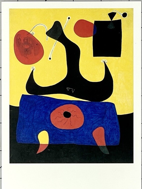 Joan Miró - Seated Woman I Art Print Greeting Card W. Envelope