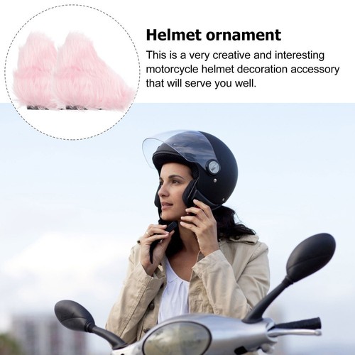 2 Paare Helm Katze Ohren Helmdekorationen Chic Helm Zubehör - Bild 10 von 12