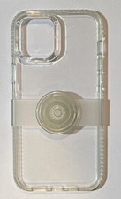 PopSockets PopCase PopGrip Slide Series Phone Case For iPhone 12 Pro Max Clear