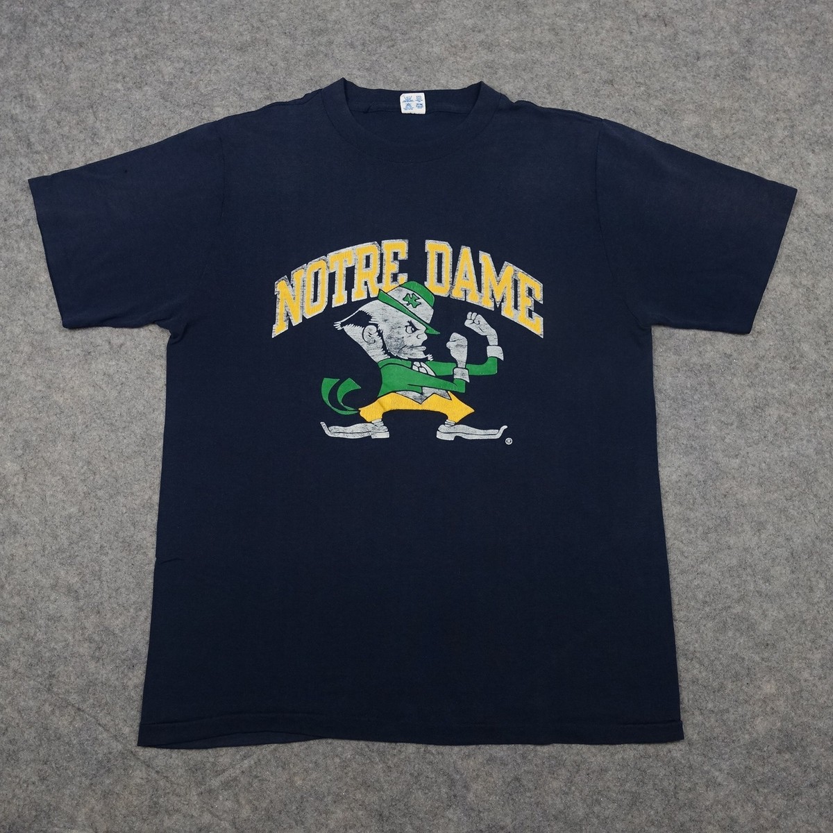 VINTAGE Notre Dame Shirt Mens XLarge Blue Fighting Irish