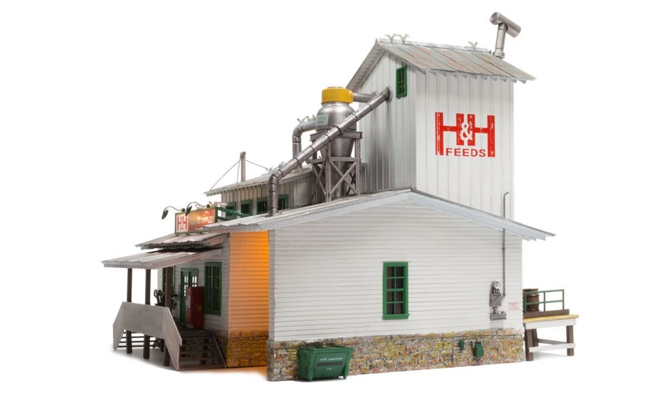 Woodland Scenics BR5859 H&H Feed Mill - O Scale - Image 4 of 4
