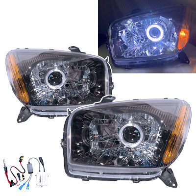 トヨタ RAV4 ヘッドライト HID TOYOTA RAV4 Fits TOYOTA RAV4 XA20 MK2 01-03 Guide LED Angel-Eye HID Headlight