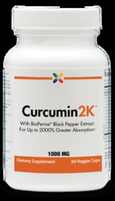 Curcumin 2K Formula 1000mg with Black Pepper Extract 30 Softgels