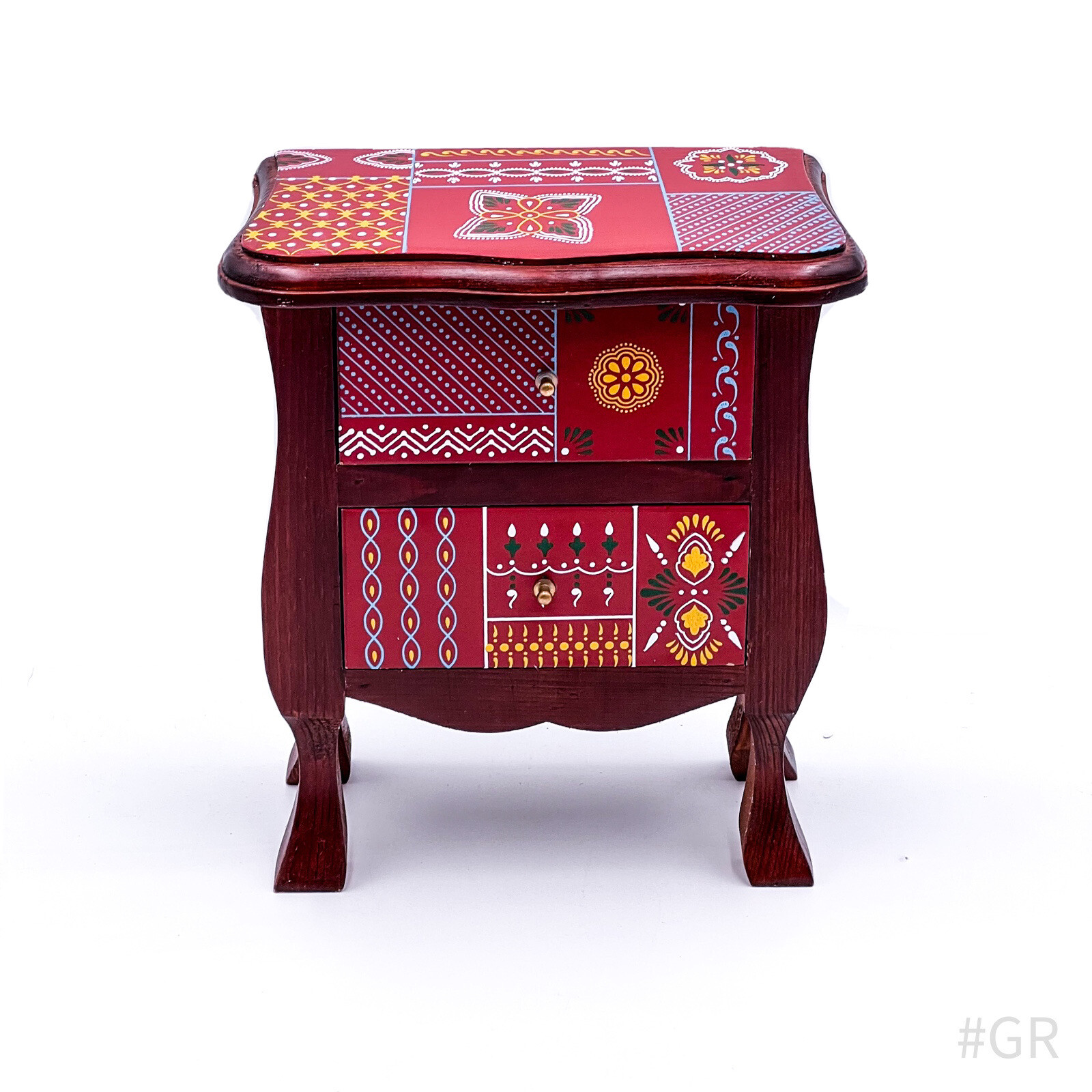 Orientalischer Schmuckkasten Schmuckkästchen aus Holz mit Schubladen | Bunt