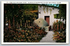 California San Diego Ramon's Marriage Place *Hole Postcard, R17 