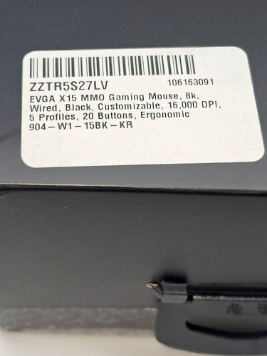 EVGA X15 MMO Gaming Mouse 8k Wired Black Customizable 16000 DPI 904-W1-15BK-KR @ - 第 10/13 張圖片