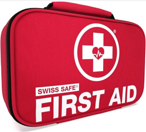 Swiss Safe 2-in-1 First Aid Kit (120 Piece) + Bonus 32-Piece Mini First Aid Kit: - Picture 1 of 7