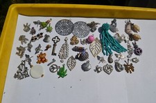 Charms Pendants for Jewelry Making Metal Bead Dangles 50 pc