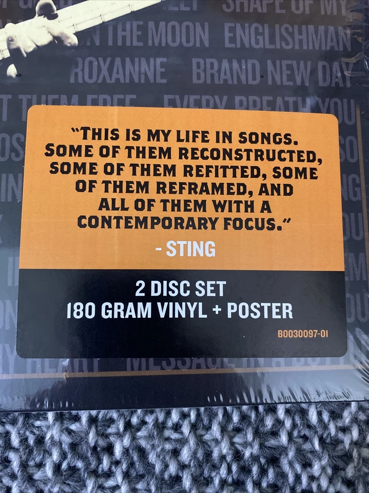 Sting Lp SEALED My Songs 2019 New 2x Lp + Poster - Image 2 of 4