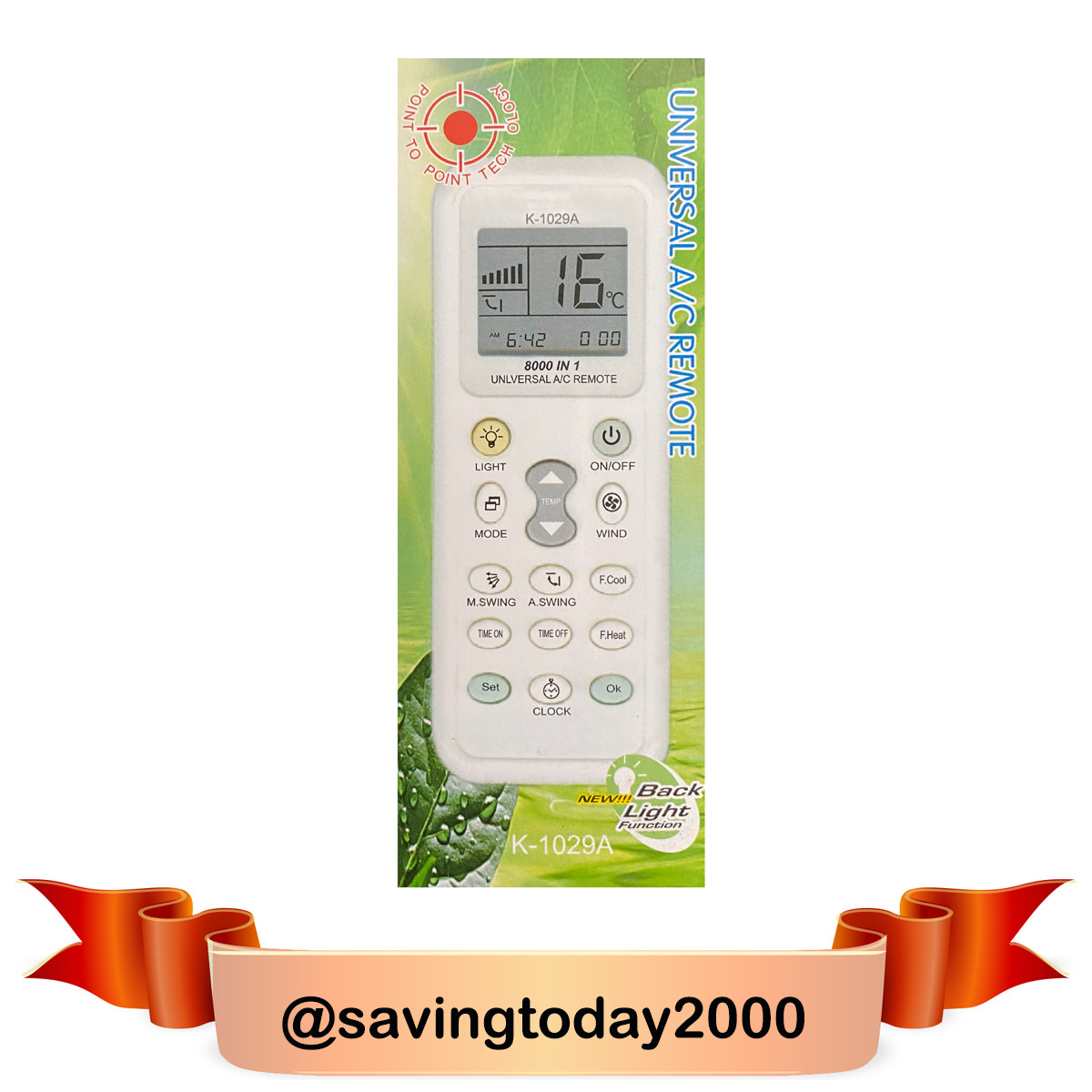 Universal AC Remote Mcquay,Carrier,Gree,LG,Midea,TCL,York,Tr