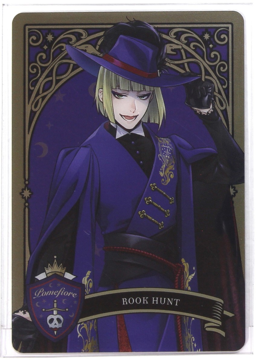 Disney Twisted Wonderland Metal Card P1-09 Rook Hunt BANDAI Japan