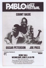 ORIGINAL Vintage 1977 Count Basie Oscar Peterson Pittsburgh Concert Brochure Ad