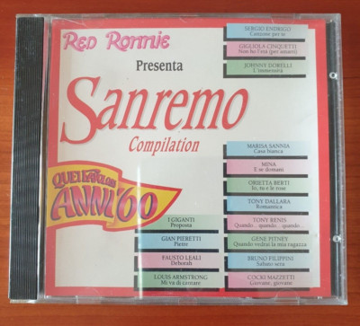 ARTISTI VARI ''RED RONNIE PRESENTA SANREMO COMPILATION'' QUEI FAVOLOSI ANNI '60