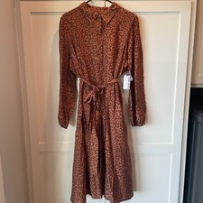 Nine West - Dress - XXL - Orange Leopard - NWT - Long Sleeve - Excellent