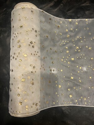 Starred Ribbon Garland 12'' x 5' 9'' Starred Garland Party, Wedding, Christmas