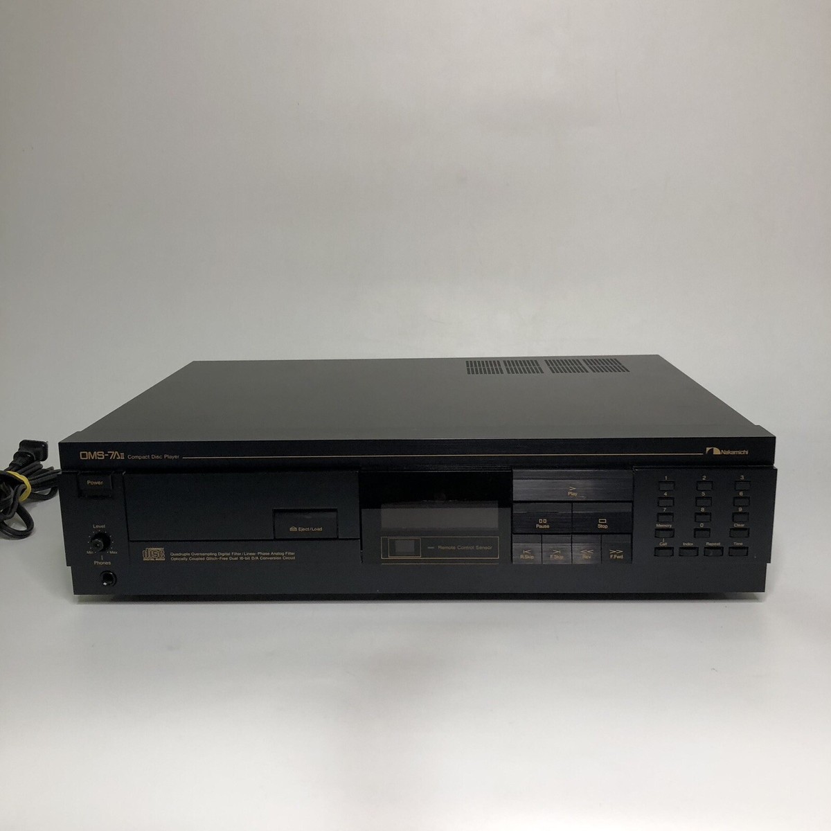 NAKAMICHI OMS-7II Vintage Cd Player Black Tested Working! No