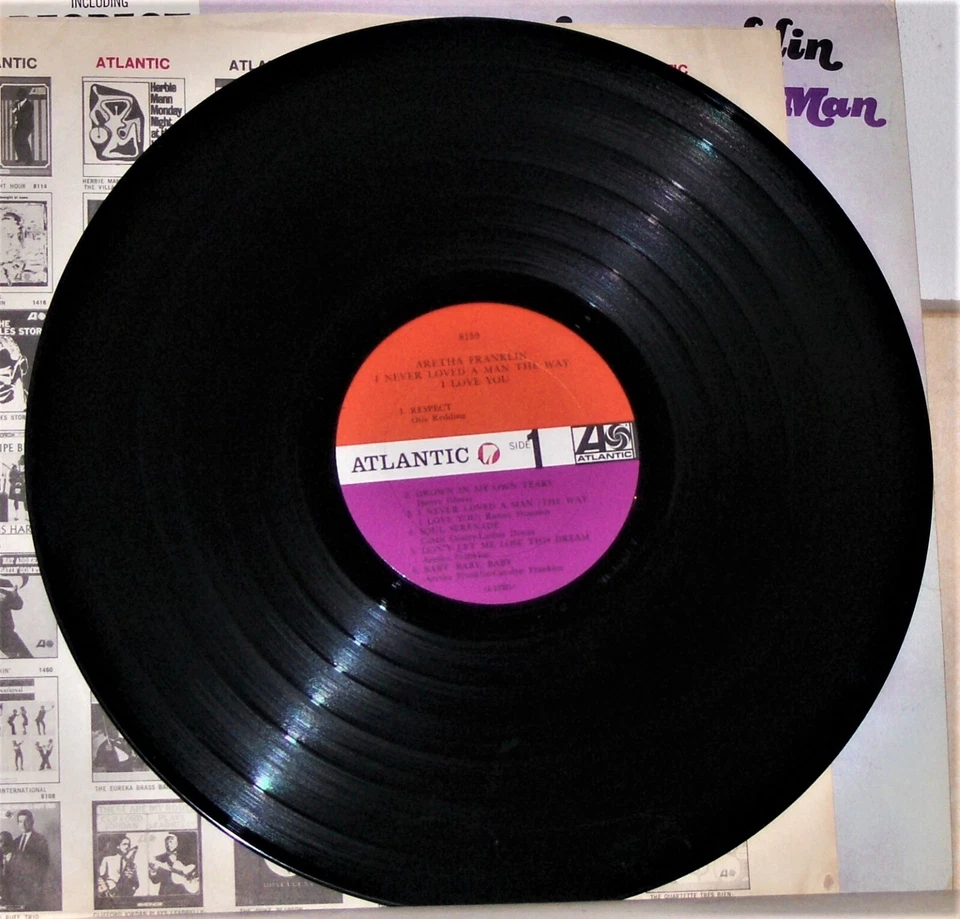 Aretha Franklin – I Never Loved A Man The Way I Love You - Mono Vinyl LP Record - Image 4 of 4