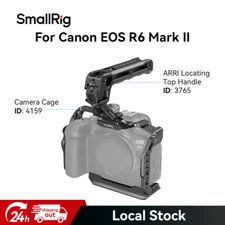 SmallRig EOS R6 Mark II Camera Cage 4159 + Arri Locating Pin Top Handle 3765