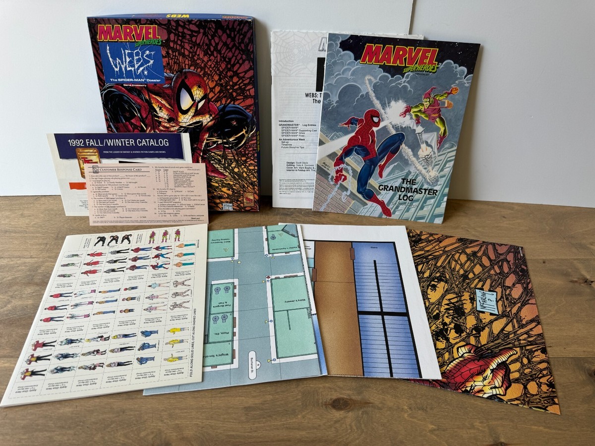 Marvel Superheroes Webs Spider-Man Dossier TSR 6907 Complete 1992