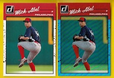 2023 Donruss 2023 Donruss 246 Mick Abel Holo Carolina Blue Phillies + Base