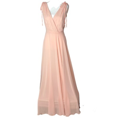 New! Lulus Dance the Night Away Maxi Dress Blush Pink Backless Plunge Neck Sz S | eBay New! Lulus Dance the Night Away Maxi Dress Blush Pink Backless Plunge Neck Sz S | eBay