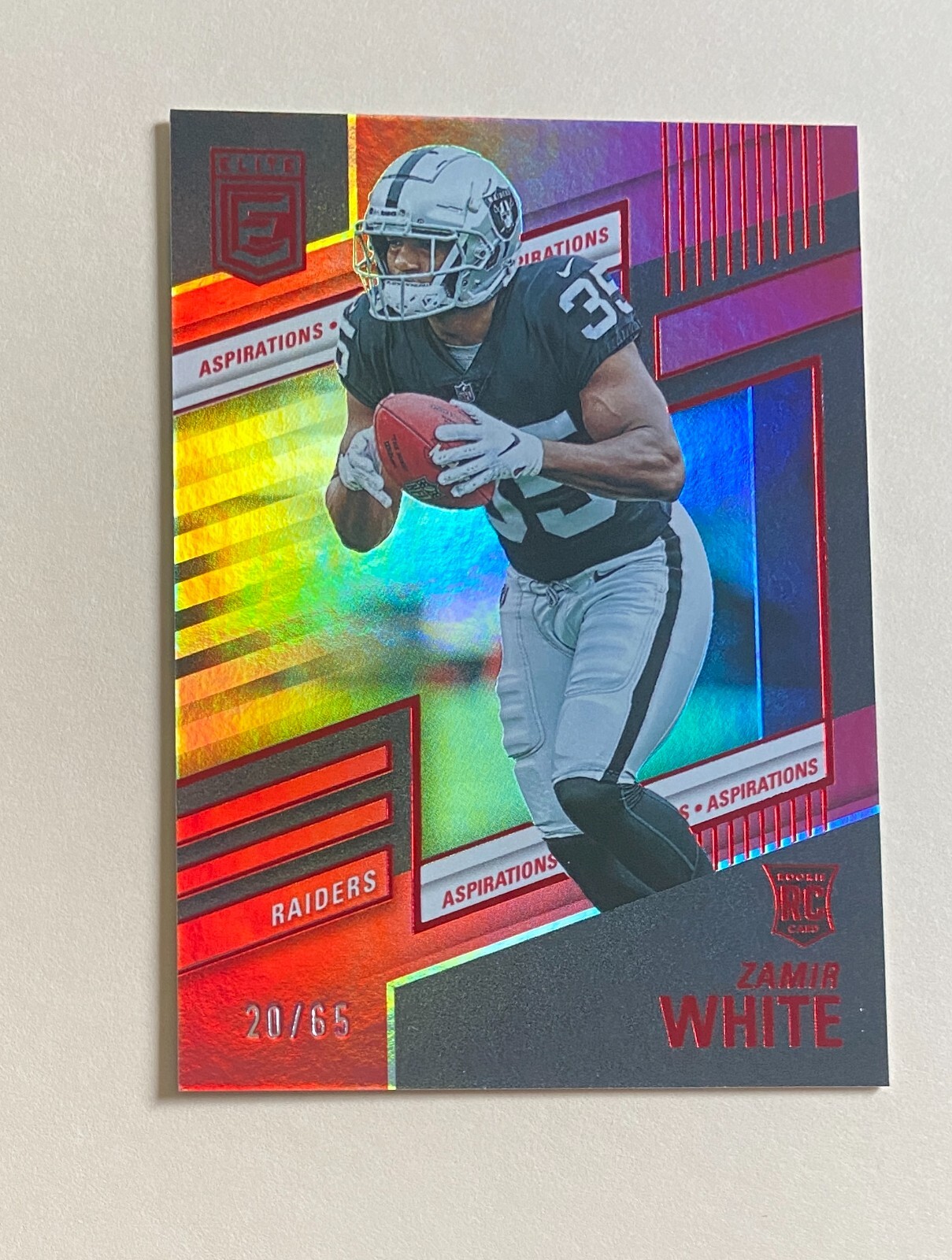 2022 Elite Aspirations #115 Zamir White /65 Rookie RC #X1017