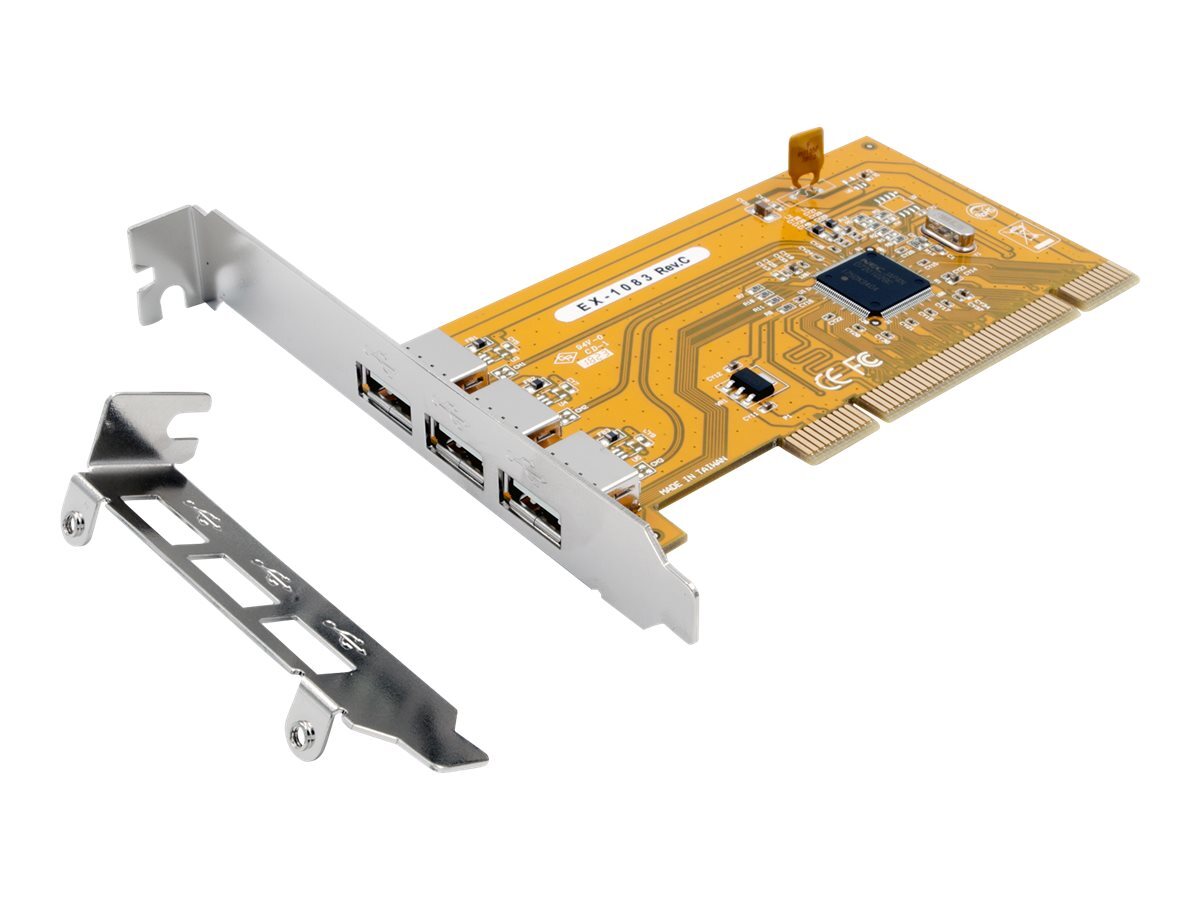 Exsys EX-1083 USB adapter PCI low profile USB 2.0 x 3 USB 2.0 x 3 EX-1083