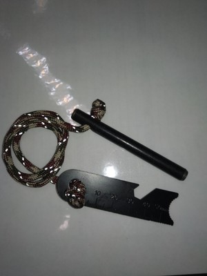 Ferro Rod Firestarter with Multi-function Scraper