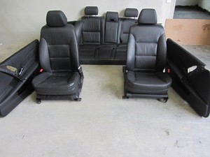 BMW E61 LEDERAUSSTATTUNG LEDERSITZE TÜRVERKLEIDUNG DAKOTA SCHWARZ