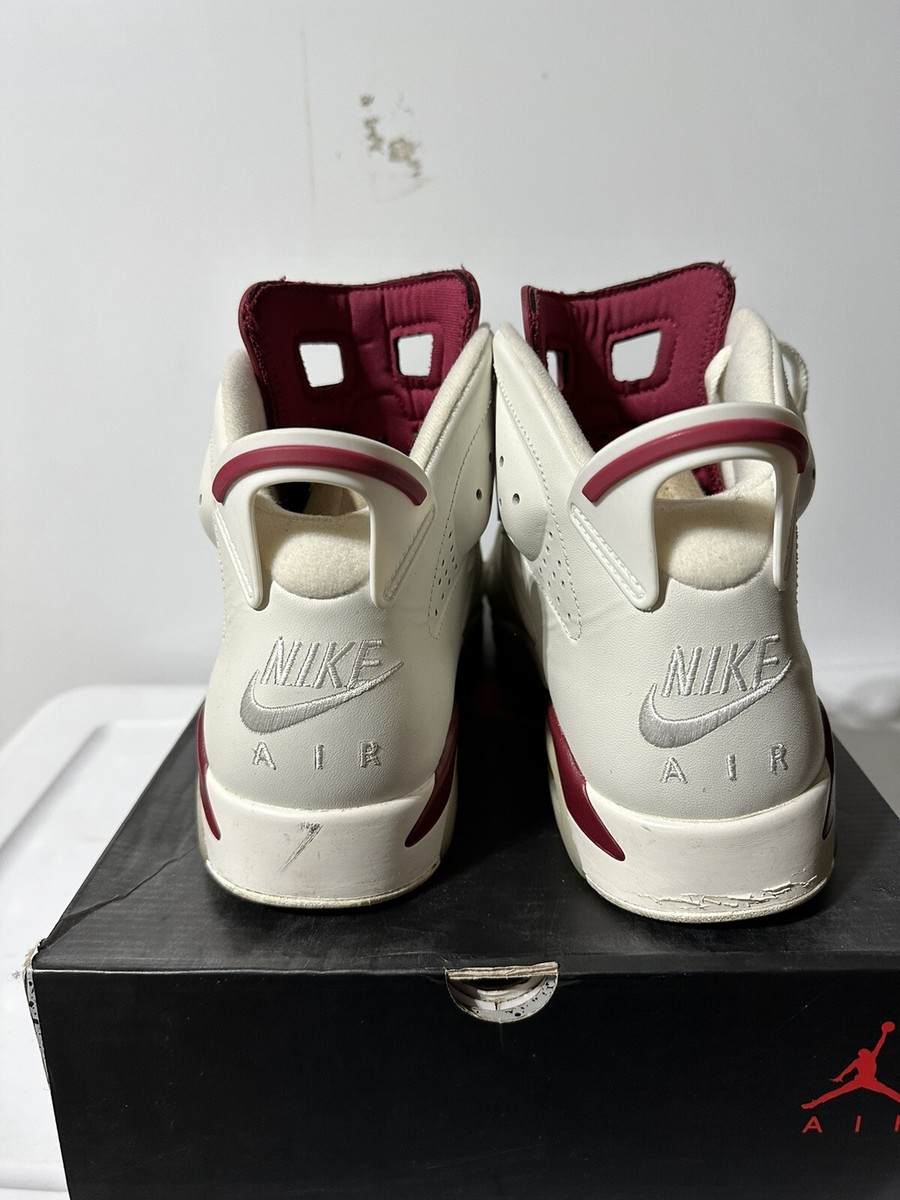 z*0様 Nike Air Jordan 6マルーン　 ホワイト/バーガンディ Nike Air Jordan 6 Retro 