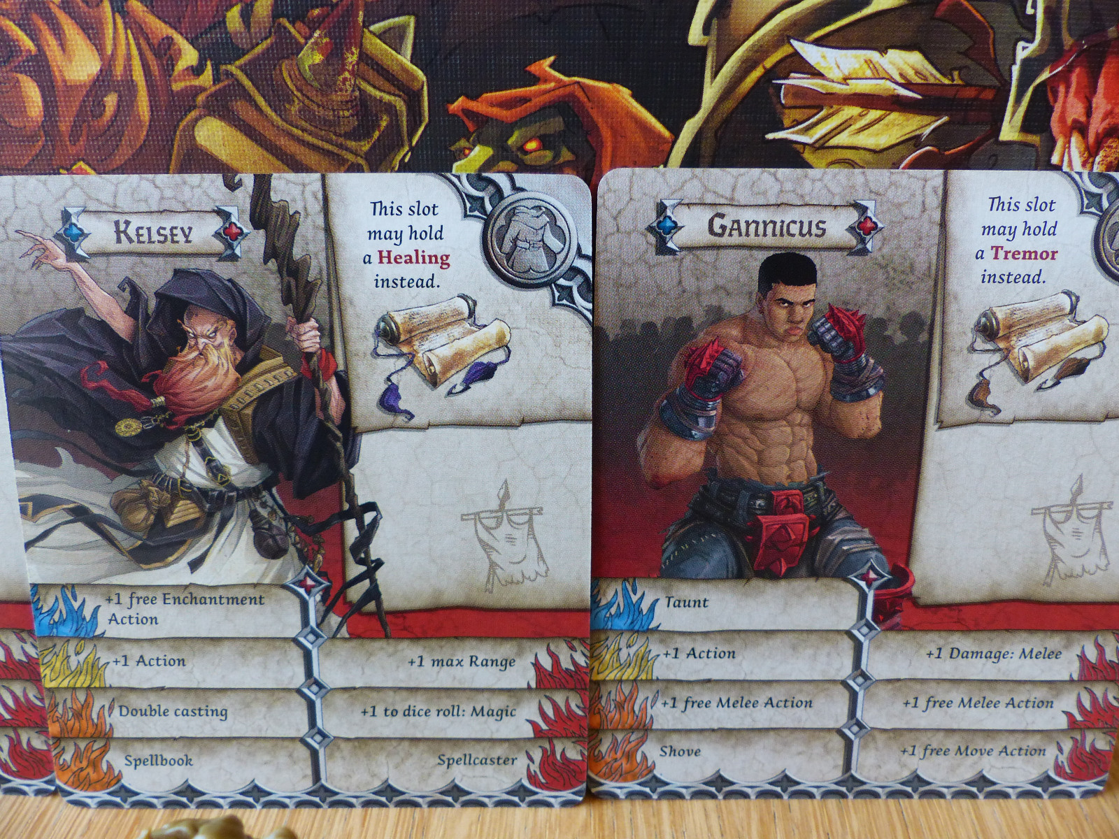 Zombicide Green Horde Sir Schwarz, Kelsey, & Gannicus Kickstarter