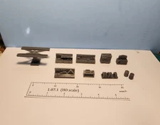 HO Gas Station Detail Set, 3D Printed, Unpainted