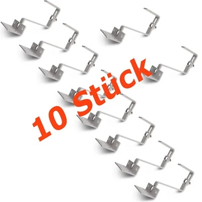 JWS-SOLAR Dachhaken verstellbar Solar Photovoltaik 10 STÜCK Edelstahl Balkonkraftwerk A2