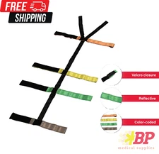 Dixie EMS Color Coded Backboard Spine Board Spider Straps 10 Point Reflective
