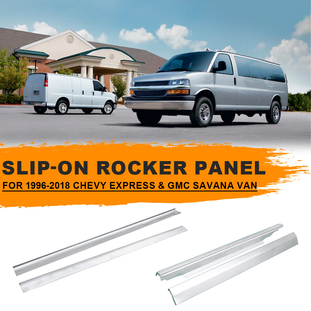 Slip-On Rocker Panel Left & Right Side For 96-18 Chevy GMC Express