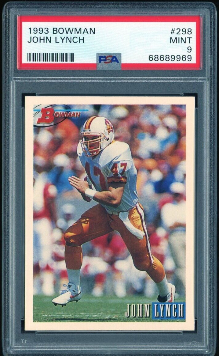 1993 Bowman John Lynch #298 PSA 9 MINT