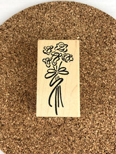 Flower Bouquet Wood Mounted Rubber Stamp
