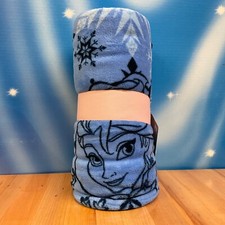 Disney Store Fleece Throw Frozen NEW With Tag Elsa Anna Olaf Artwork 50" x 60"