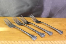 Next Day Gourmet PALM Set of 4 Dinner forks 6 " Scroll Flair End
