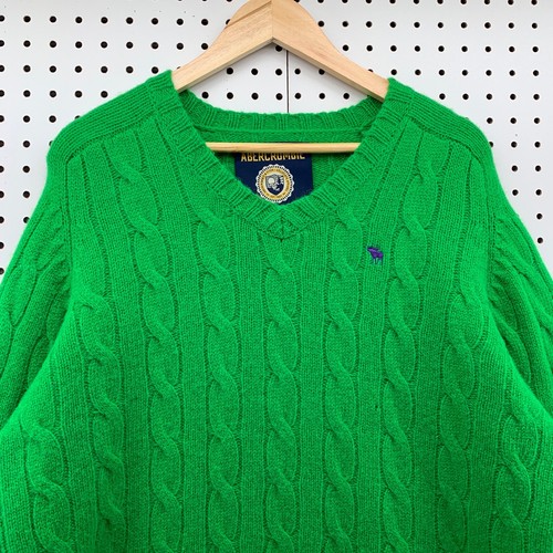 Abercrombie Fitch Sweater XL Mens Green 