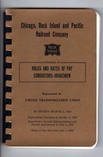 CHICAGO, ROCK ISLAND & PACIFIC RR - RULES & RATES OF PAY - CONDUCTORS & BRAKEMEN
