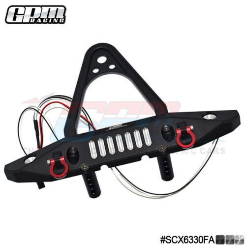 GPM Alu Front Bumper With D-Rings (Spiked Design) For SCX6 Jeep Trial Honcho - Picture 7 of 9