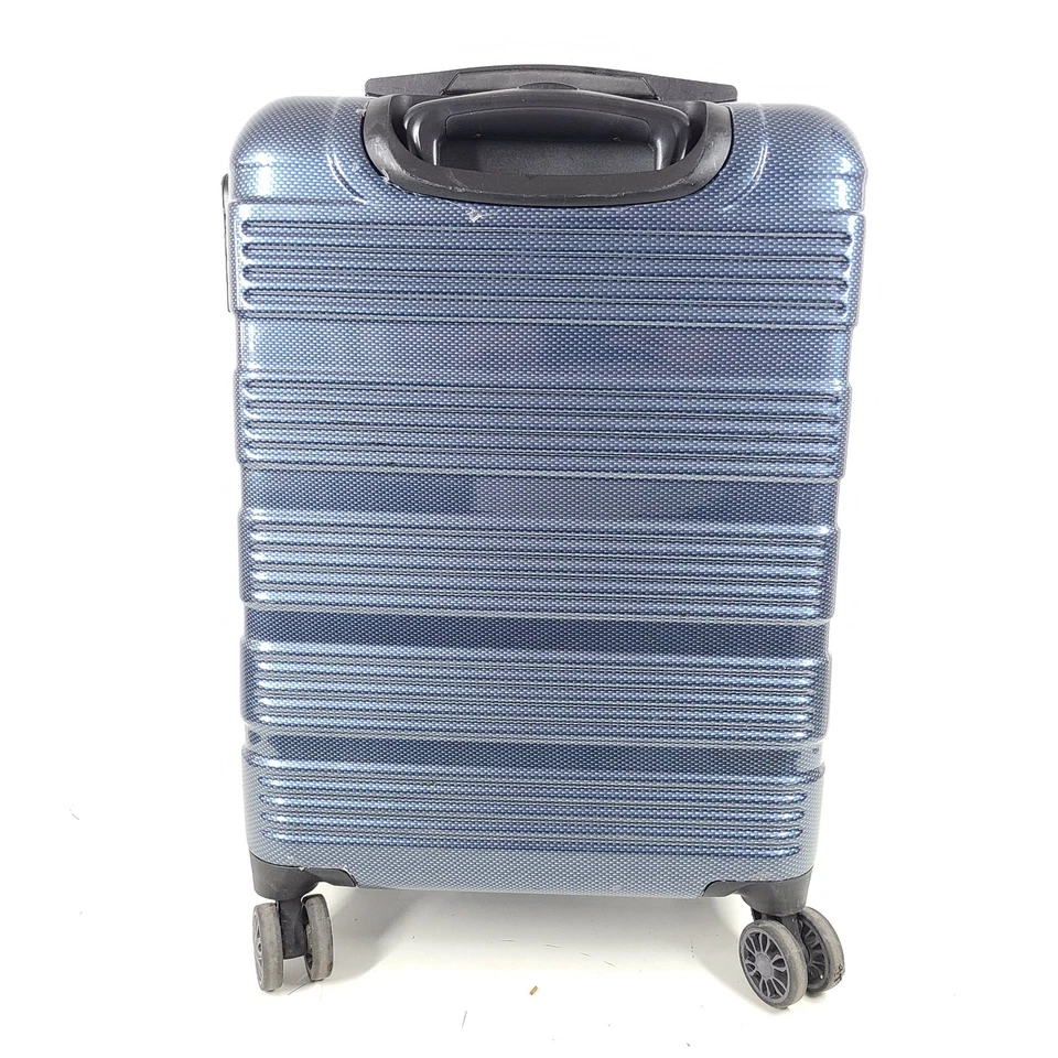 Equipaje de mano Pierre Cardin 21" rígido giratorio ligero bloqueo azul Foto 3 de 4