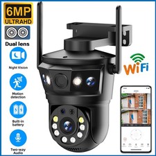 Outdoor 9MP IP Camera WIFI Dual Lens Night Vision Security Video Surveillance