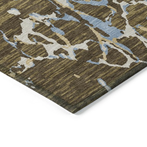 Chantille ACN1046 Brown 1'8" x 2'6" Indoor Outdoor Area Rug, Easy Clean, Mach... - Picture 2 of 6
