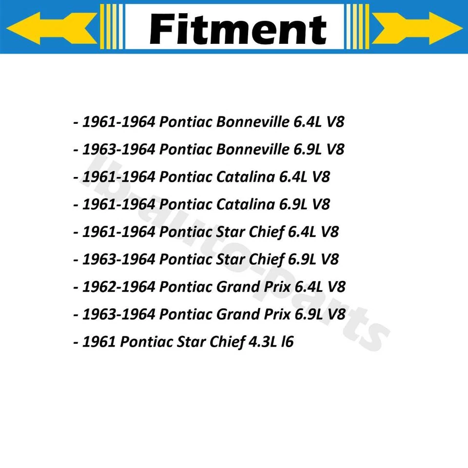 4x Manguera de freno delantera trasera para Pontiac Catalina 1961-1964 6,9 L Foto 2 de 4
