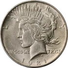 1921 Peace Dollar High Relief PCGS MS62 Nice Eye Appeal Nice Strike